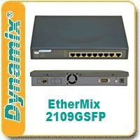 Новый EtherMix 2109GSFP - 8 портовый 10/100Base-T управляемый Ethernet коммутатор с Gigabit комбо Uplink портом